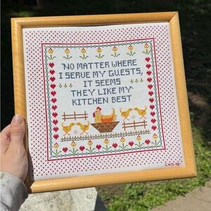 Charming Cross-Stitch Kitchen Decor